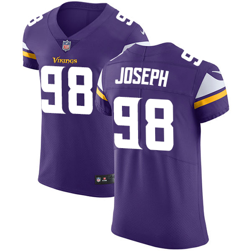 Nike Vikings #98 Linval Joseph Purple Team Color Men's Stitched NFL Vapor Untouchable Elite Jersey - Click Image to Close